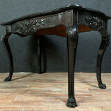 Napoleon III period games table in lacquered wood