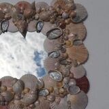 Vintage seashell mirror 31x35cm