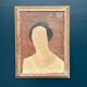 Original Swedish Oil On Canvas – “Portrait” By Fred – Dated 51