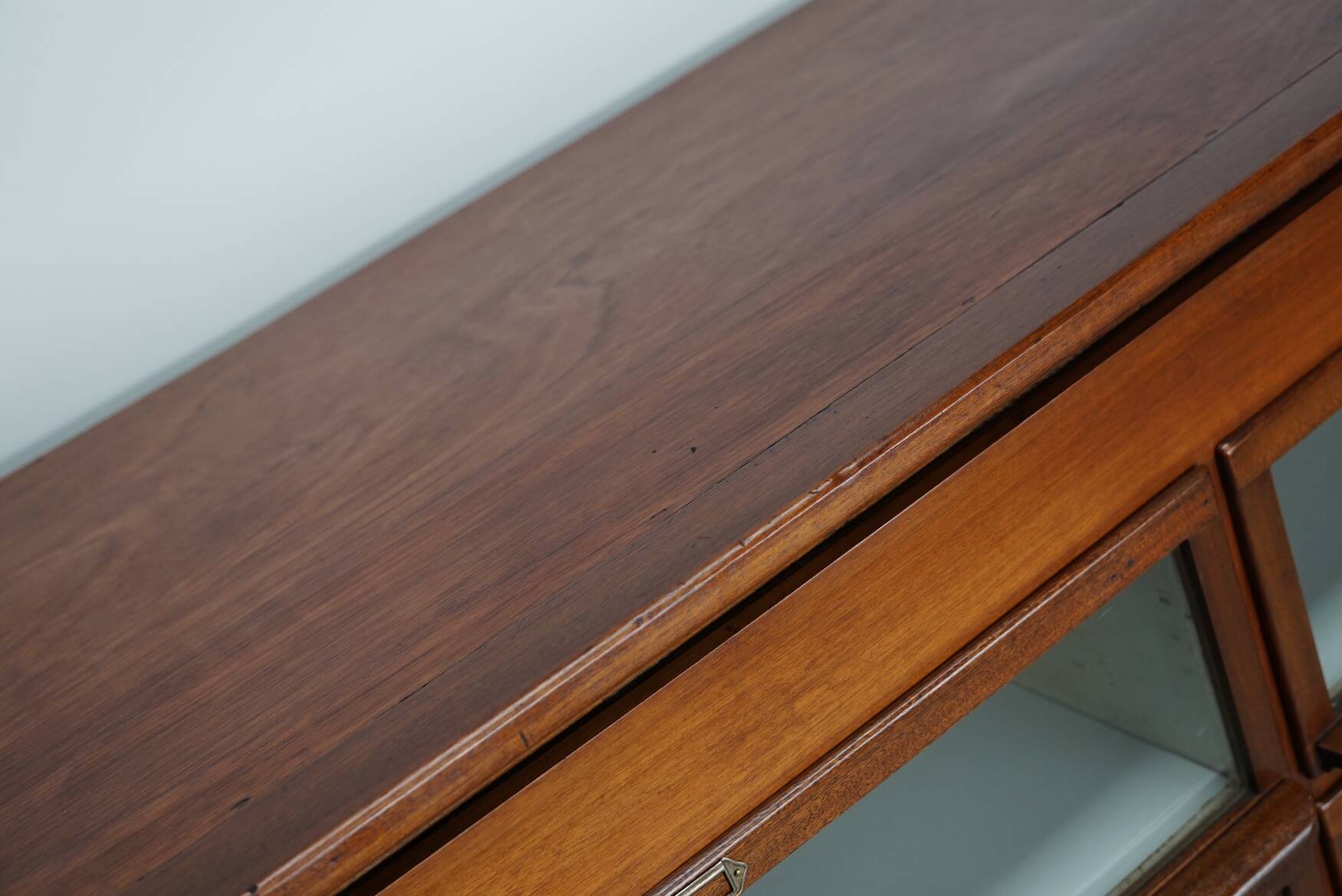 Vintage Dutch Oak / Mahogany Haberdashery Shop Cabinet, 1930s