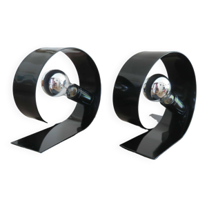 Paire de lampes ''looping''