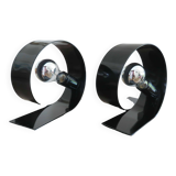 Pair of "looping" lamps massive edition 1990