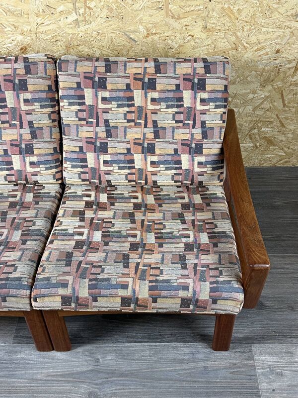 1960s/70s Teak 2-seater sofa by Glostrup Møbelfabrik Denmark Design