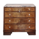 Commode Art Deco en loupe de noyer
