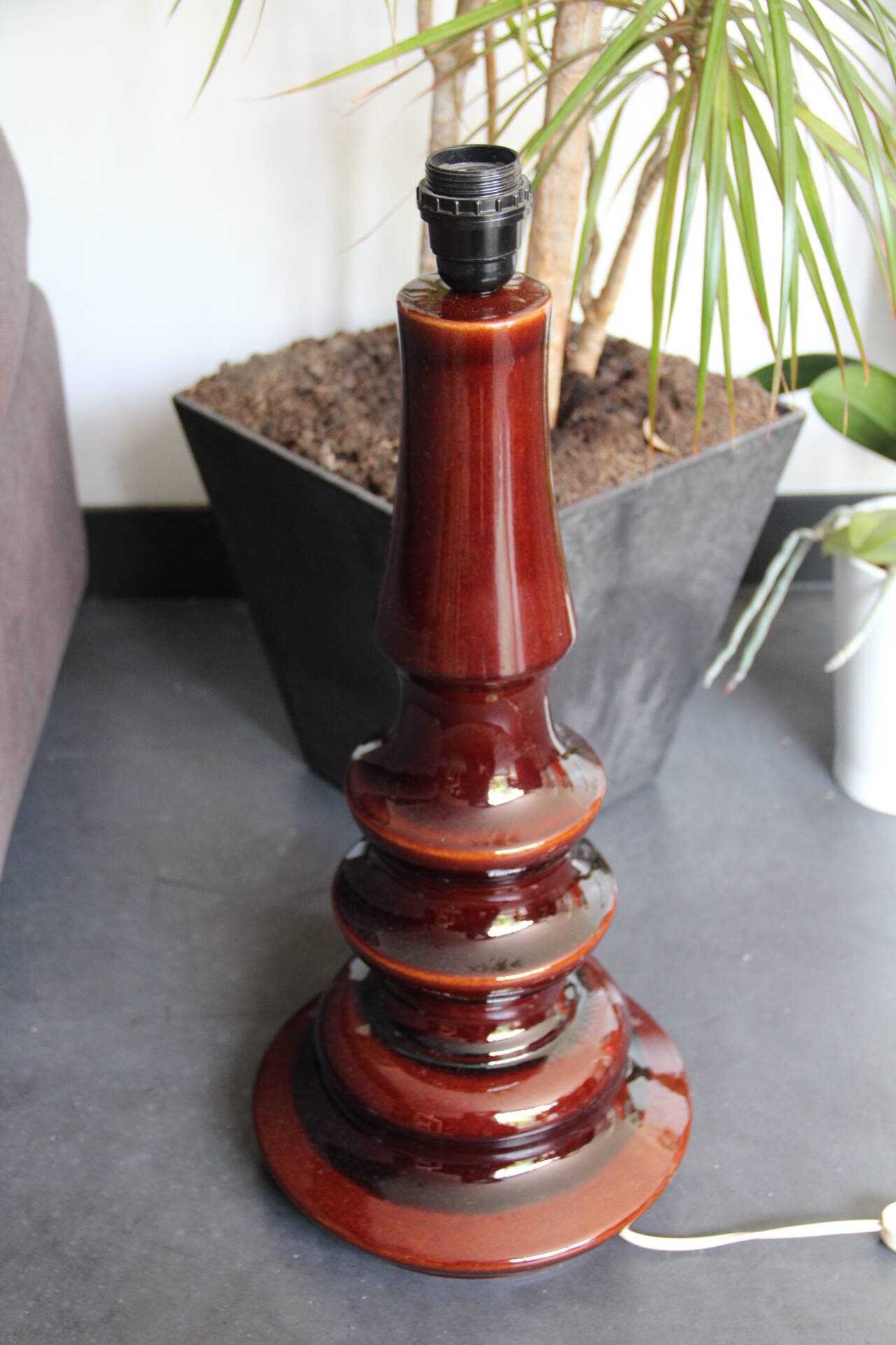Large vintage ceramic lamp base