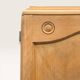 Parisian Art Deco wardrobe, renovated with raw wood.
