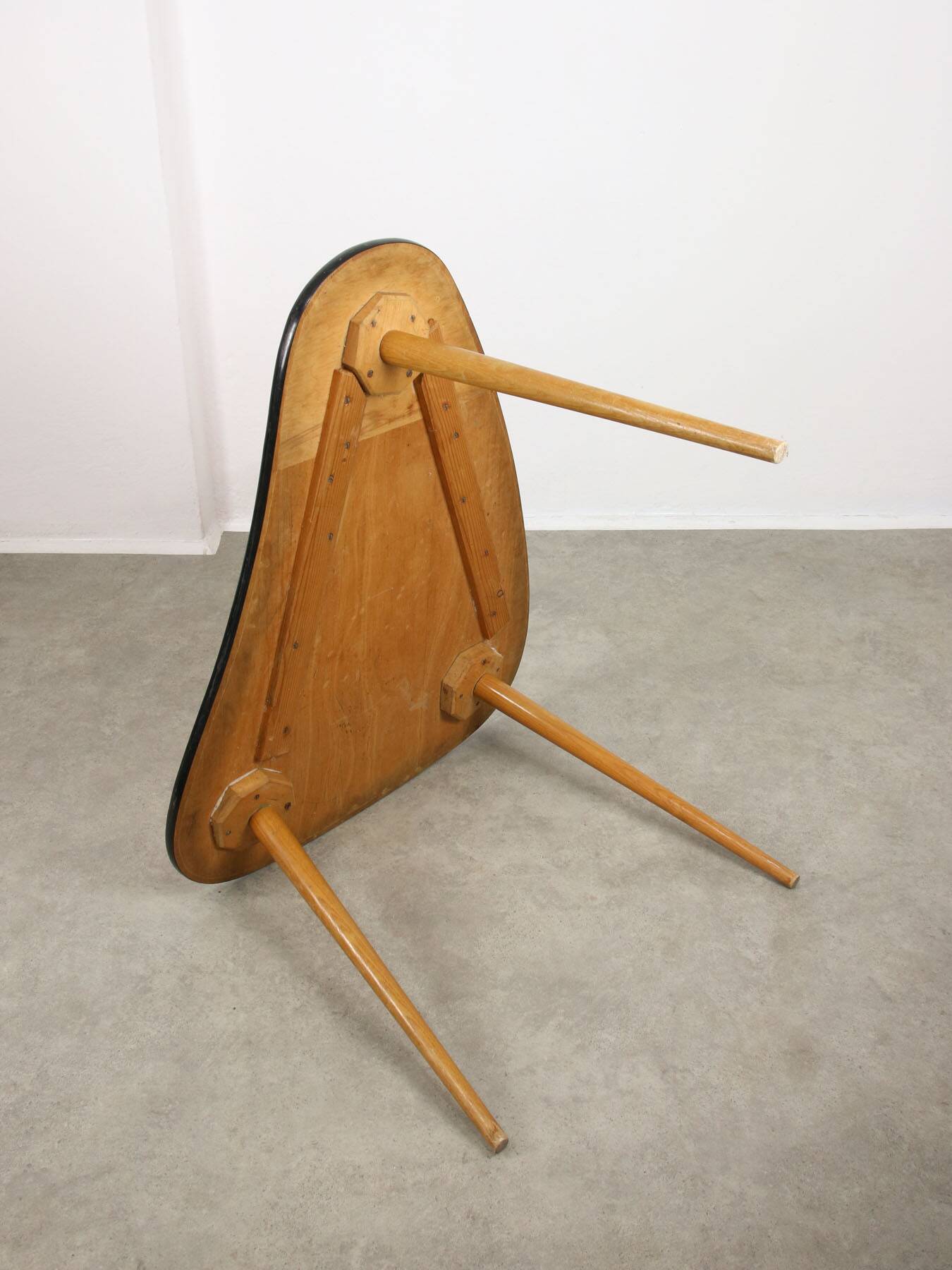 Mid Century Italian Oval Red Table