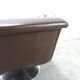 Brown leather swivel chair