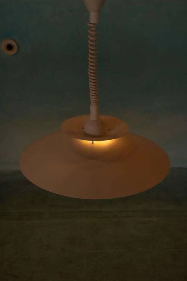 Vintage Scandinave Schalenlamp, pendentif minimaliste milieu du siècle