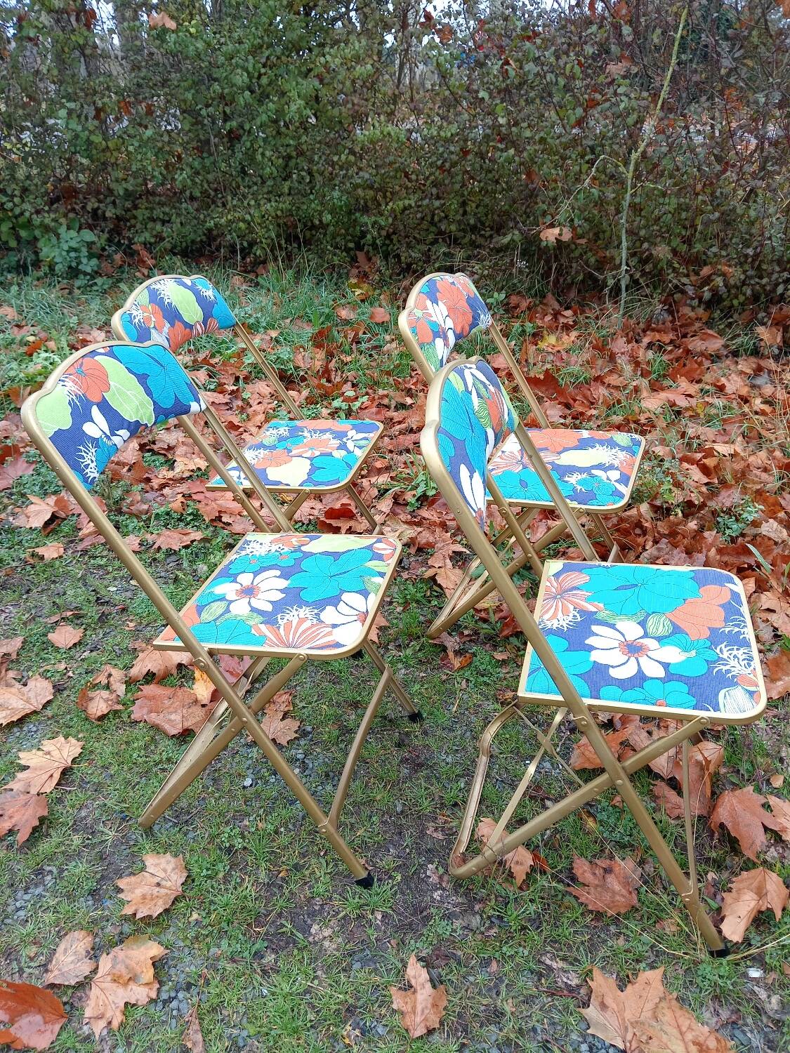 Vintage folding chairs