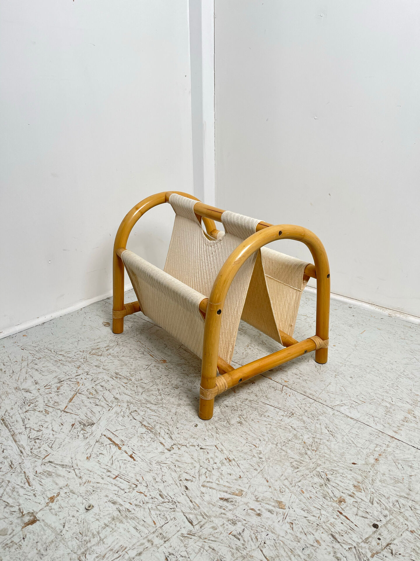 Bamboo magazine rack 1980