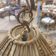 Vintage rattan ceiling light fixture