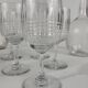Service 9 wine glasses and 2 decanters in Baccarat crystal Nancy model