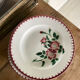 Set of 5 old flat plates Epernay Sarreguemines Digoin