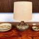 Ceramic table lamp, bow and candle holder by Noomi Backhausen for Søholm
