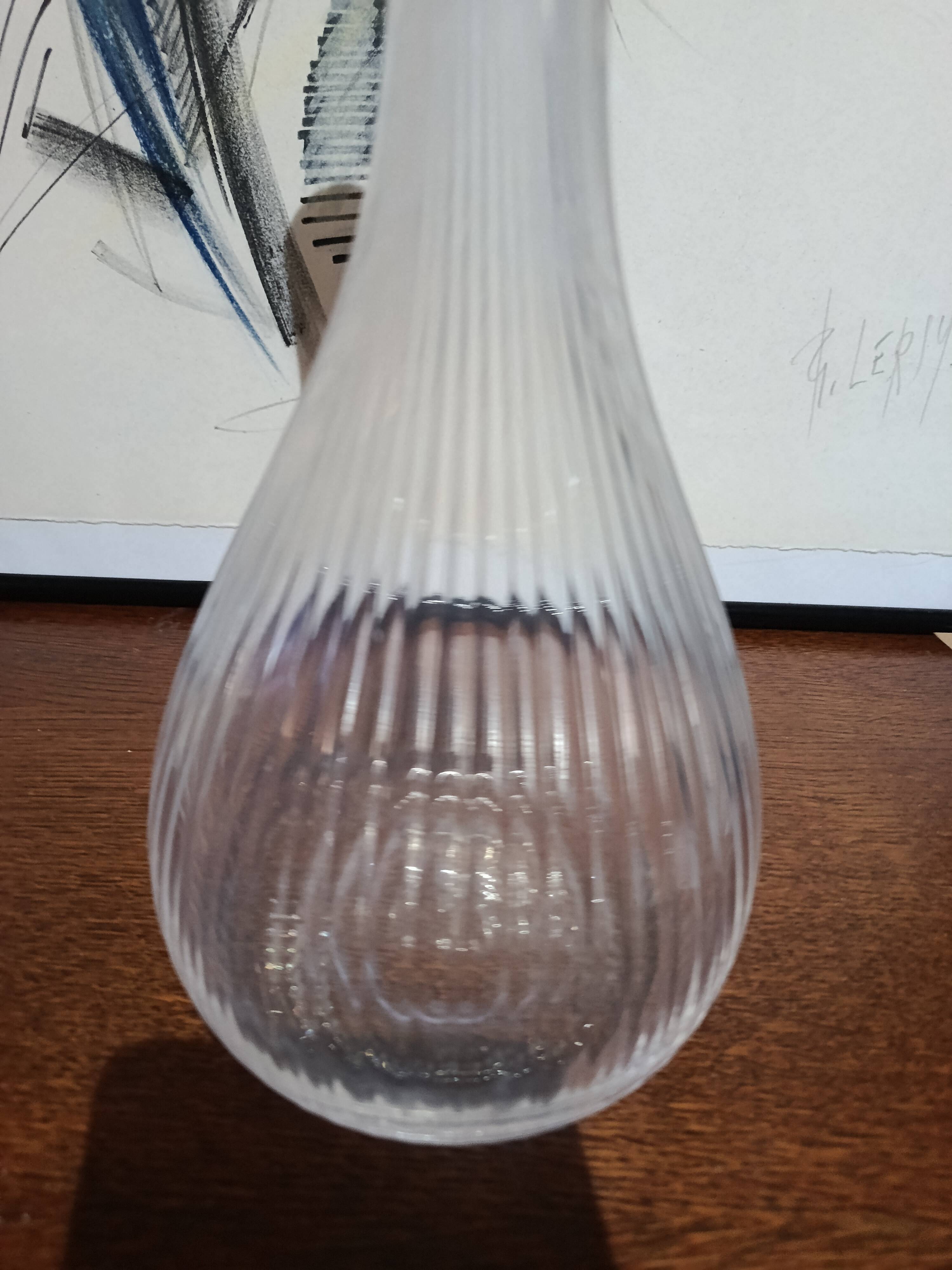 Daum France crystal soliflore vase