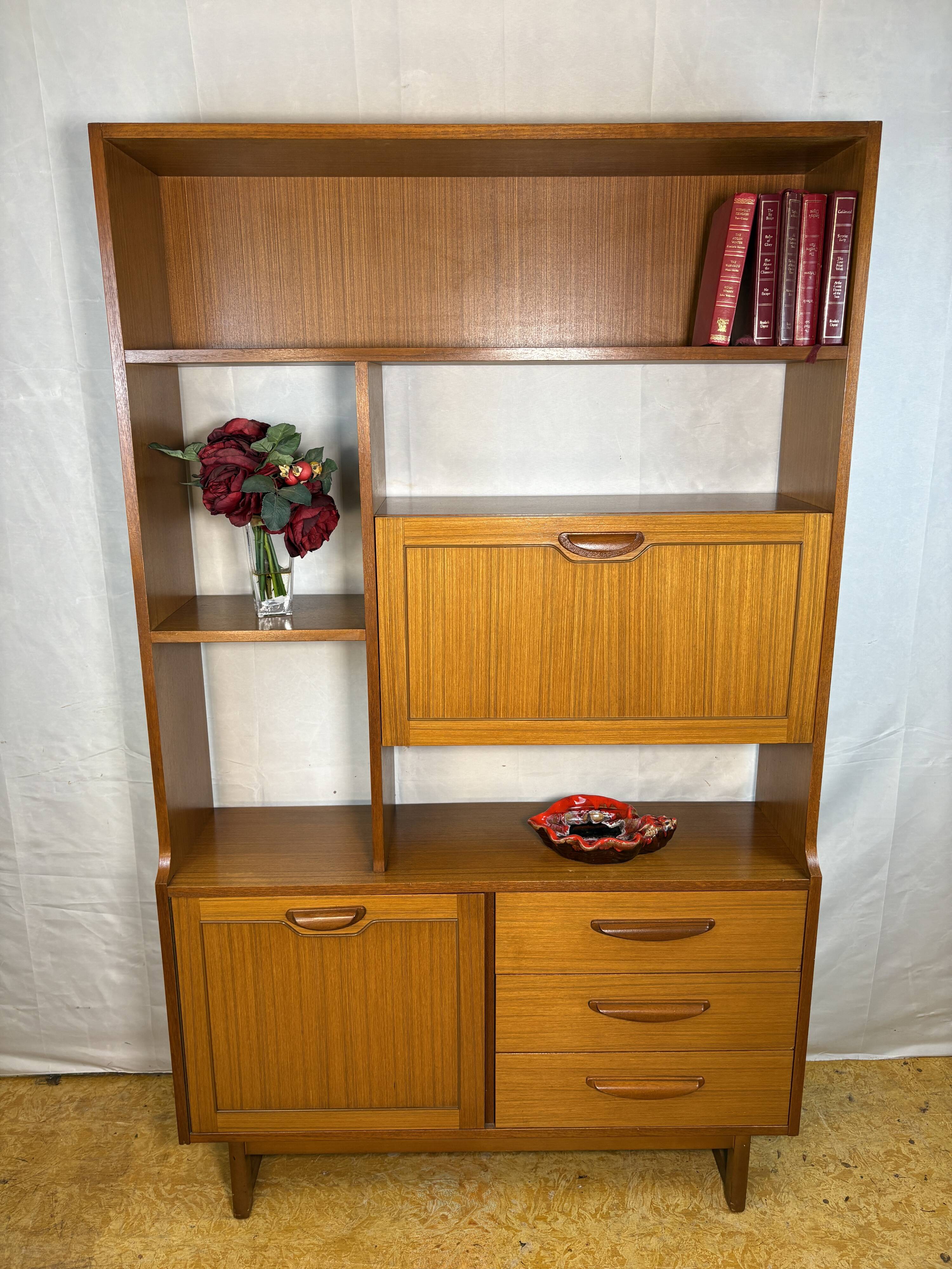 Mid-Century Retro Vintage Room Divider / Shelving Unit by Stonehill 1970