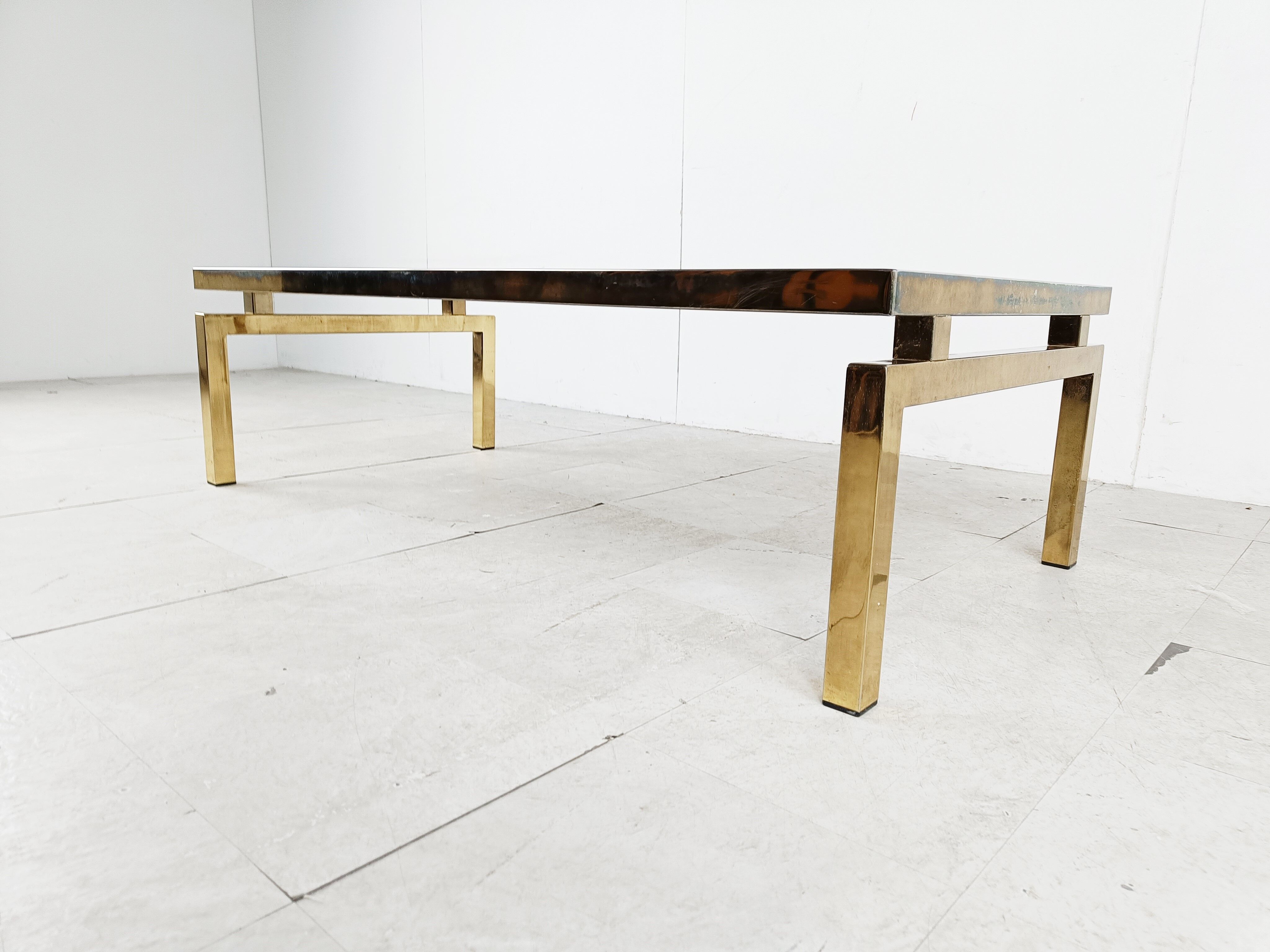 Brass coffee table by, 1970s