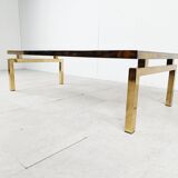 Table basse en laiton par, années 1970