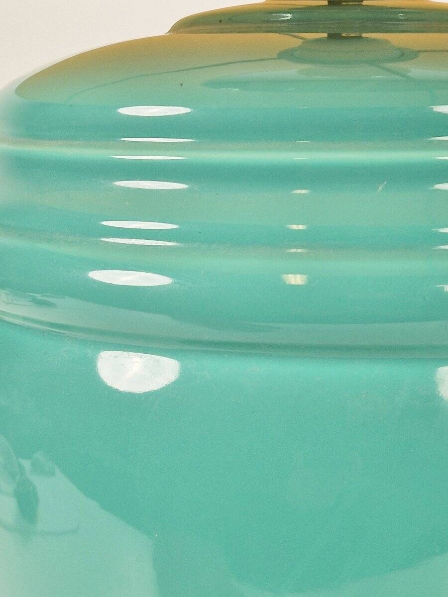 Table Lamp in Mint Porcelain from Laura Ashley, 1980s
