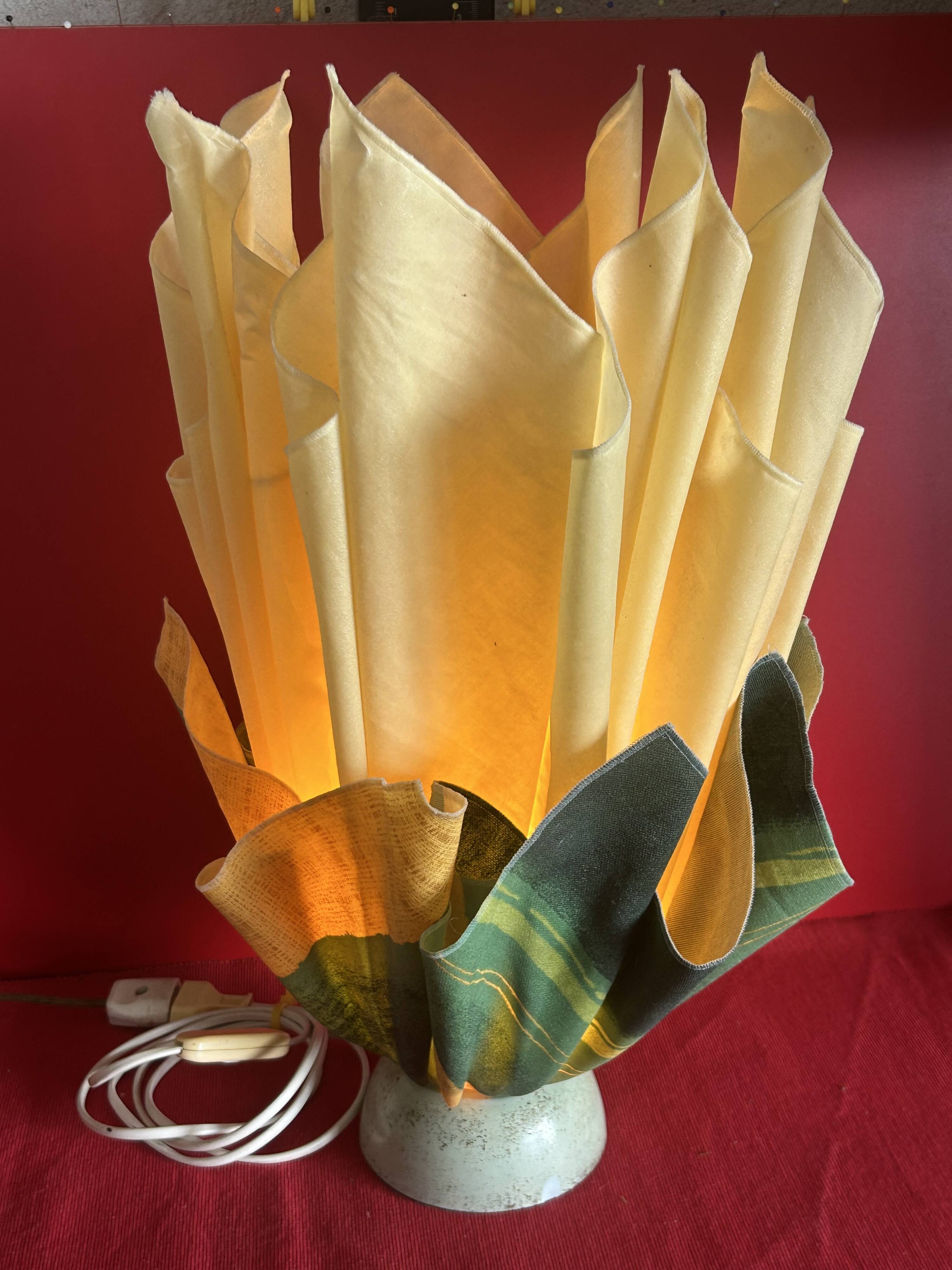 Jannalights 70’s draped bicolour lamp 50 cm