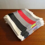 12 vintage fringed napkins