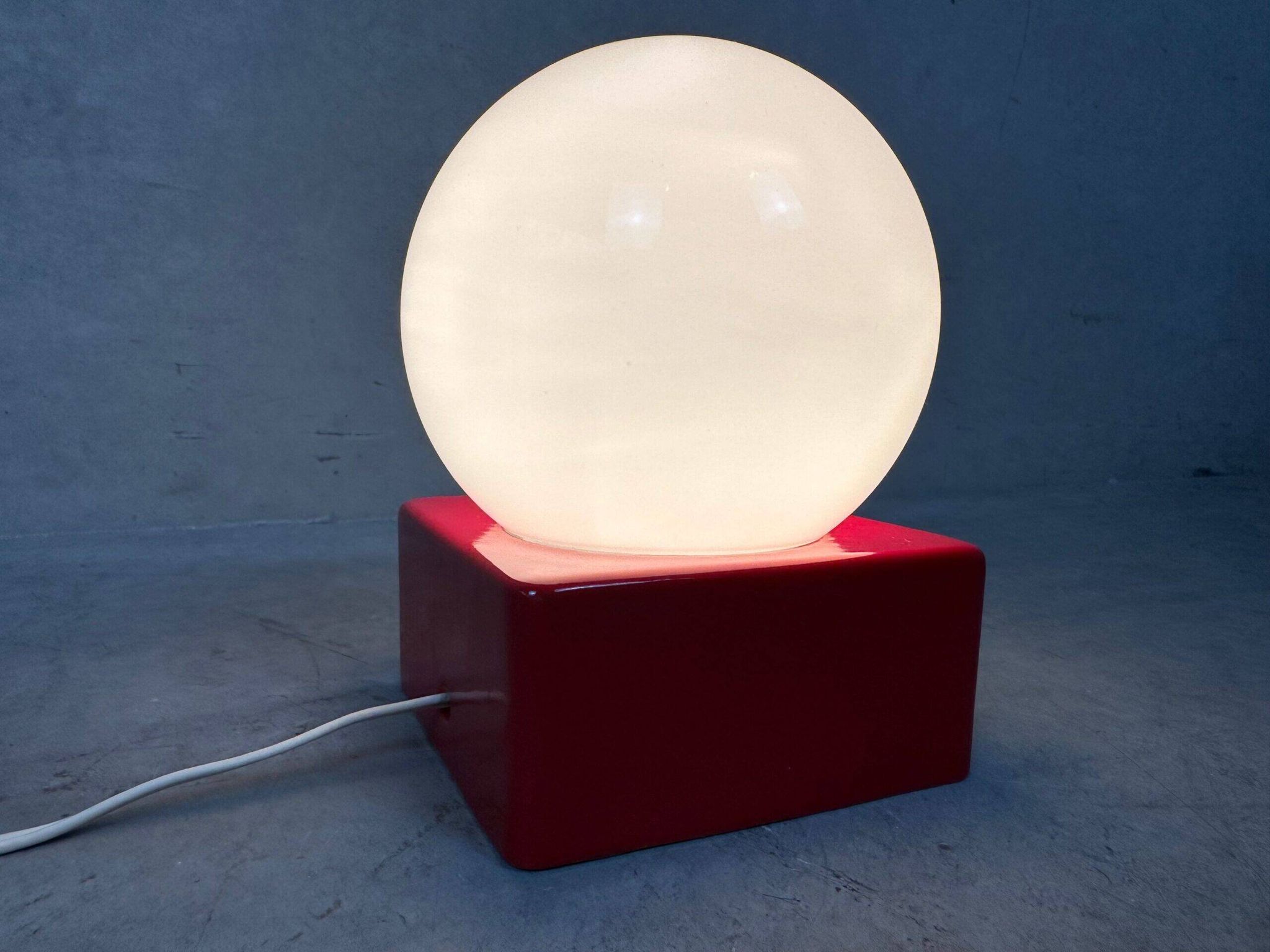 Lampe vintage de table/mur – porcelaine et opaline