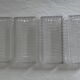 Silver metal aperitif server & 4 art deco glass ramequins/dishes
