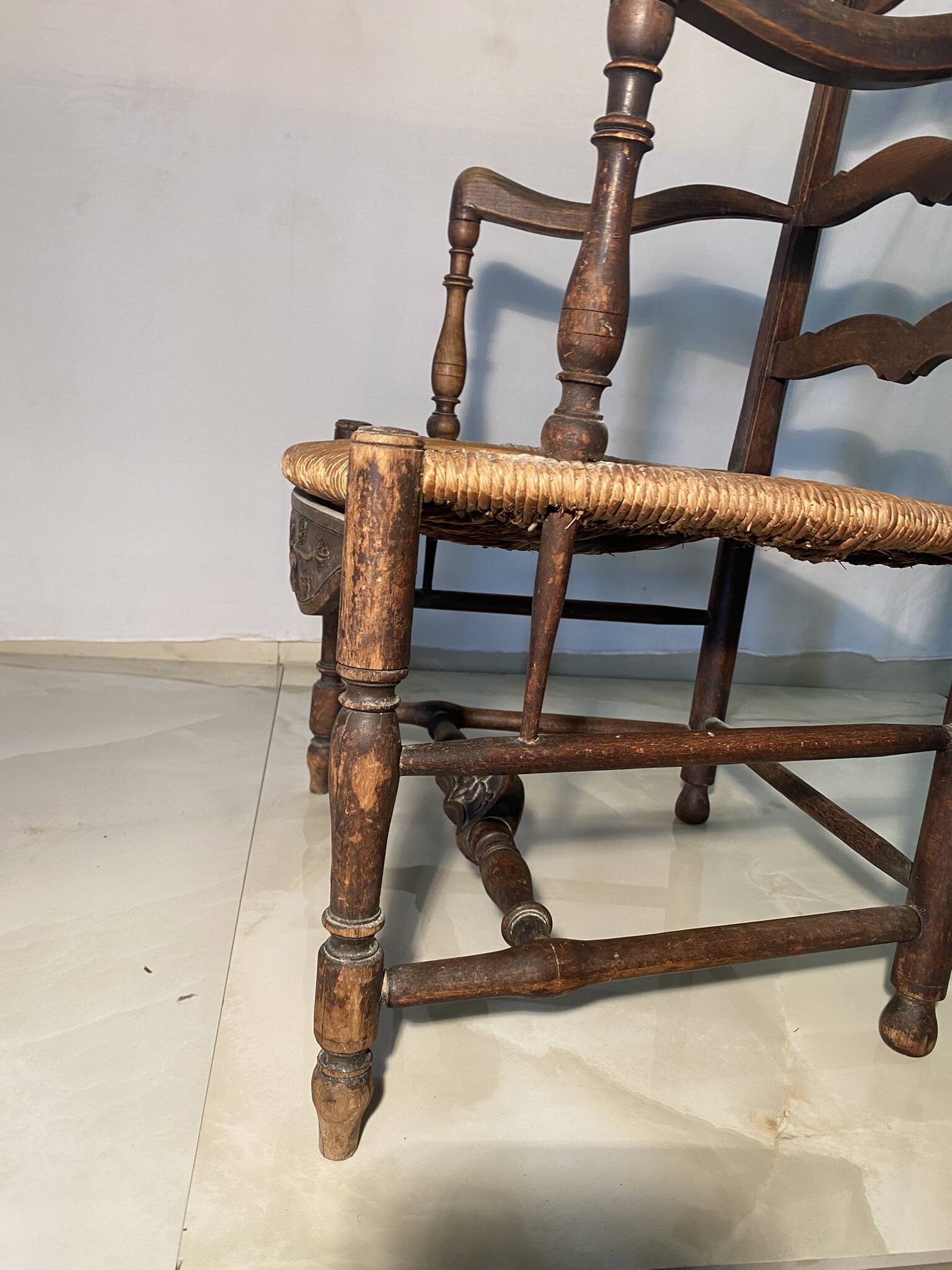 Provençal straw armchair - 17th century