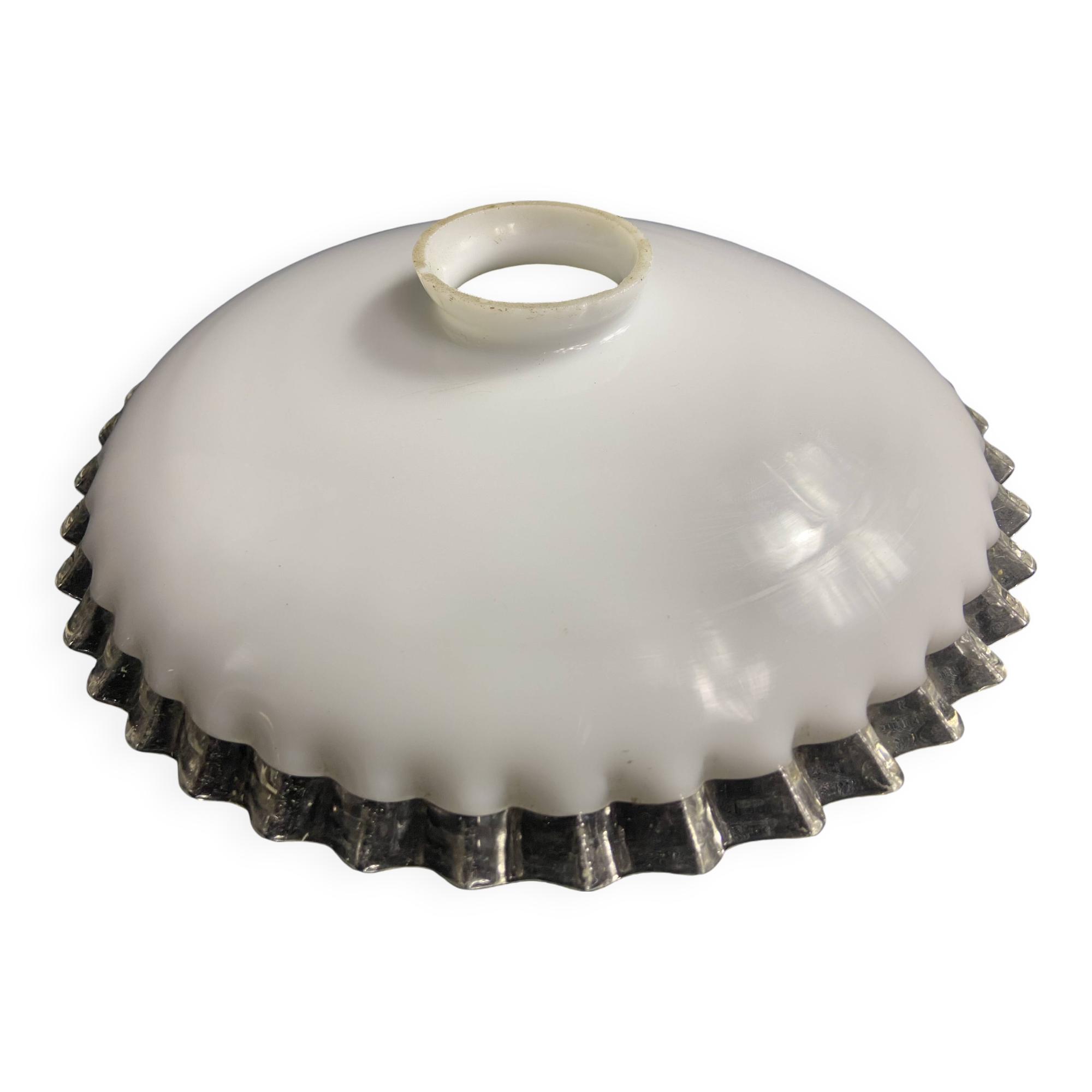 White opaline lampshade late 19th early 20th century