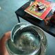Transparent green crystal vase from Val Saint Lambert.