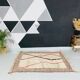 Handmade pure natural wool rug size 140 x 260 cm