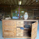 Renovated antique solid wood sideboard
