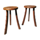 Pair of tripod stools