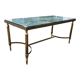 Table basse d'appoint plateau marbre ancien