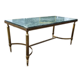 Table basse d'appoint plateau marbre ancien