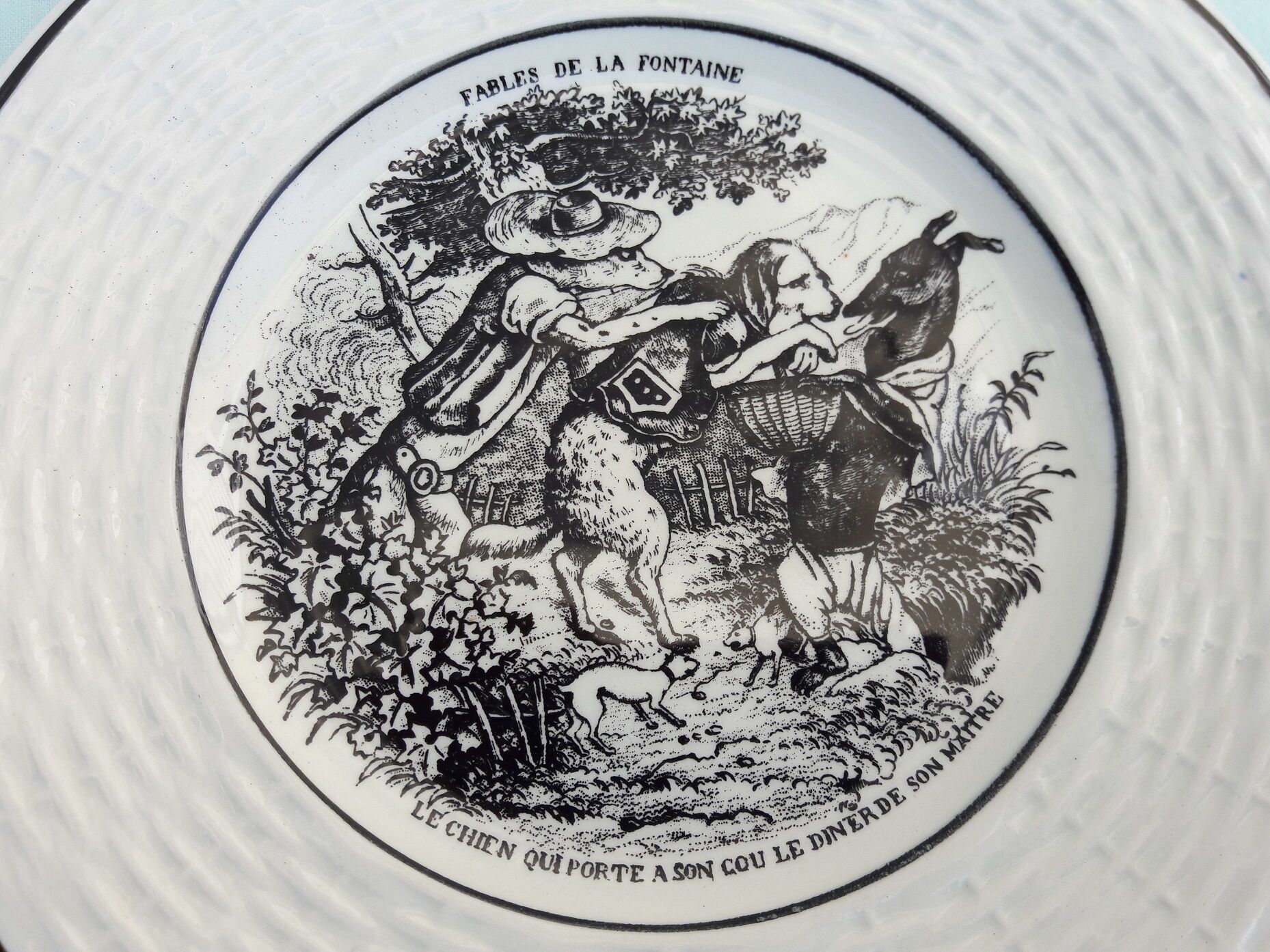 Plate fables La Fontaine