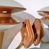 Set de 2 appliques en verre Italie 1960s