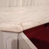 Silver library patina 2 doors on marble 147 x 81 cm