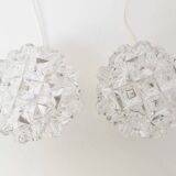 Pair of Design Table or Wall Lamps by Preciosa, Kamenicky Senov, Czechoslovakia, 1960's.