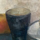 Painting old still life with pineapple twentieth