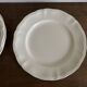 Set of 5 Sarreguemines ivory plates with gadroons 1960