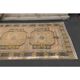 Vintage Turkish Oushak handmade wool copper cotton beige rug 138x420