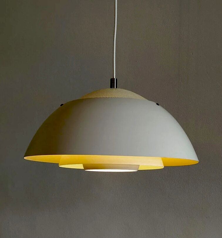 Pair of vintage Danish pendant lamps / Safari model