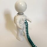 Cosmonaut lamp by J.C. Peire, in white ceramic, from the 70s and 80s.