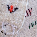 Moroccan Berber rug Beni Ourain 1X1.5 cm