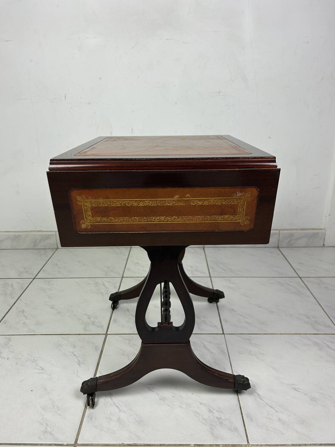 Antique side table English style foldable