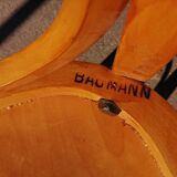 Series of 3 chairs bistrot bauhmann - vintage