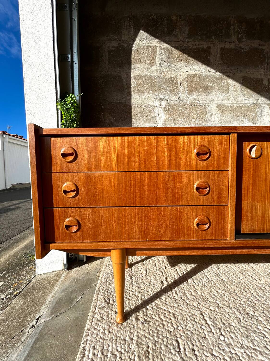 Vintage Scandinavian teak sideboard - 1960s/70s