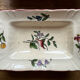 Old dishes in earthenware floral motif